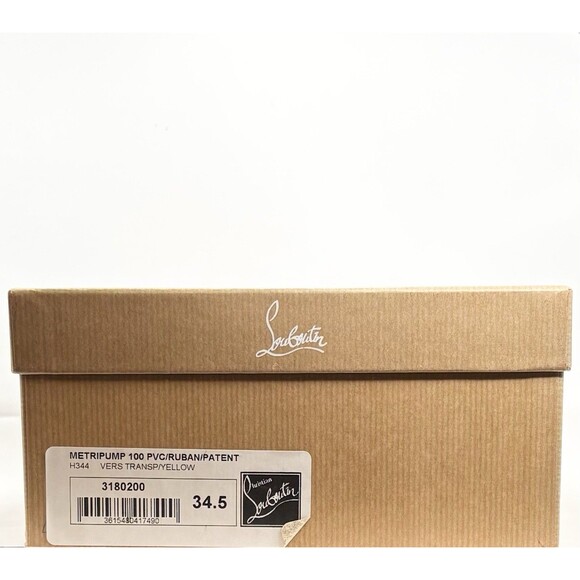 Christian Louboutin Multicolor Tape Measure Trimmed PVC Metri Pumps Sz EU 34.5 - Picture 14 of 16